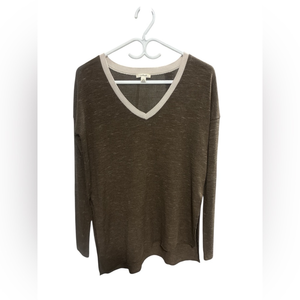 Wilfred V-Neck Brown Women's Top